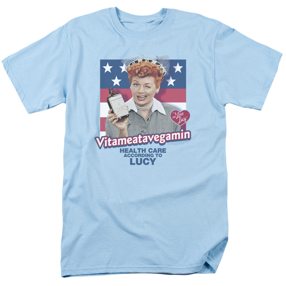 I Love Lucy Health Care Mens T Shirt Light Blue Officially Licensed