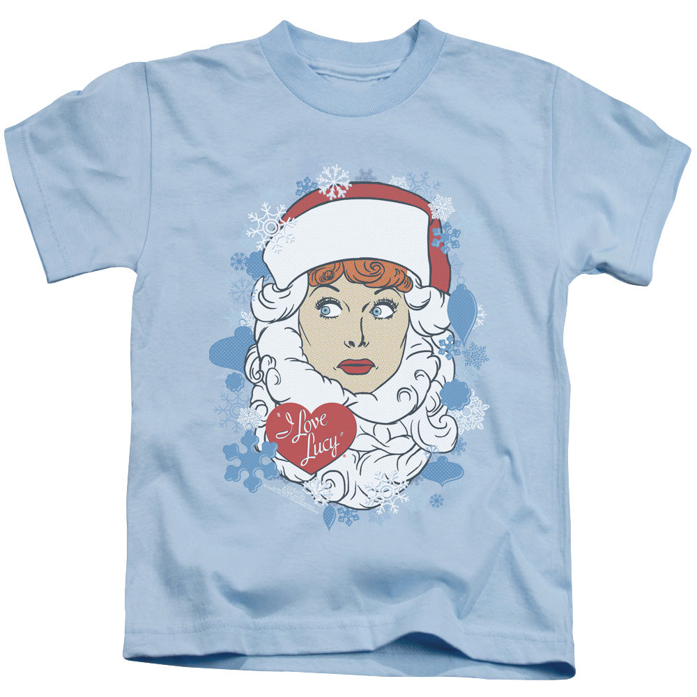 I Love Lucy Beard Flakes Juvenile Kids Youth T Shirt Light Blue Officially Licensed