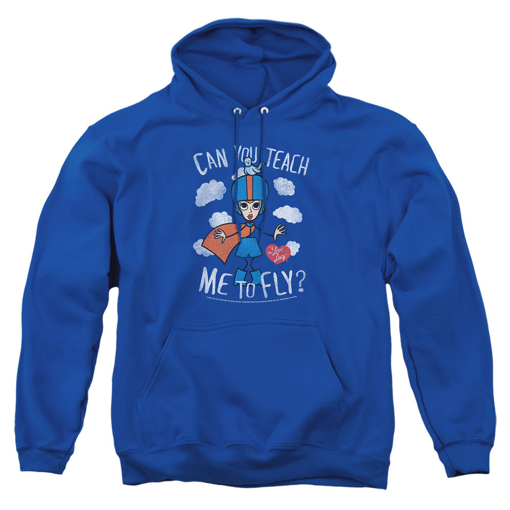 I Love Lucy Fly Mens Hoodie Royal Officially Licensed