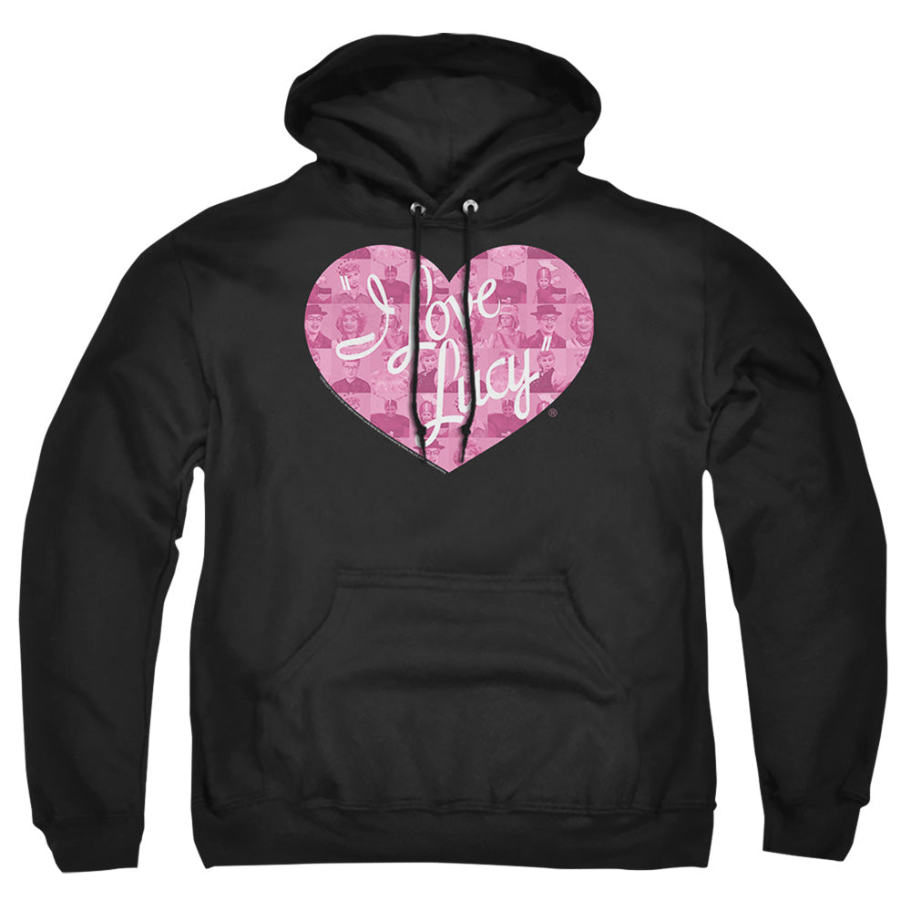 I Love Lucy Many Moods Logo Mens Hoodie Black Officially Licensed