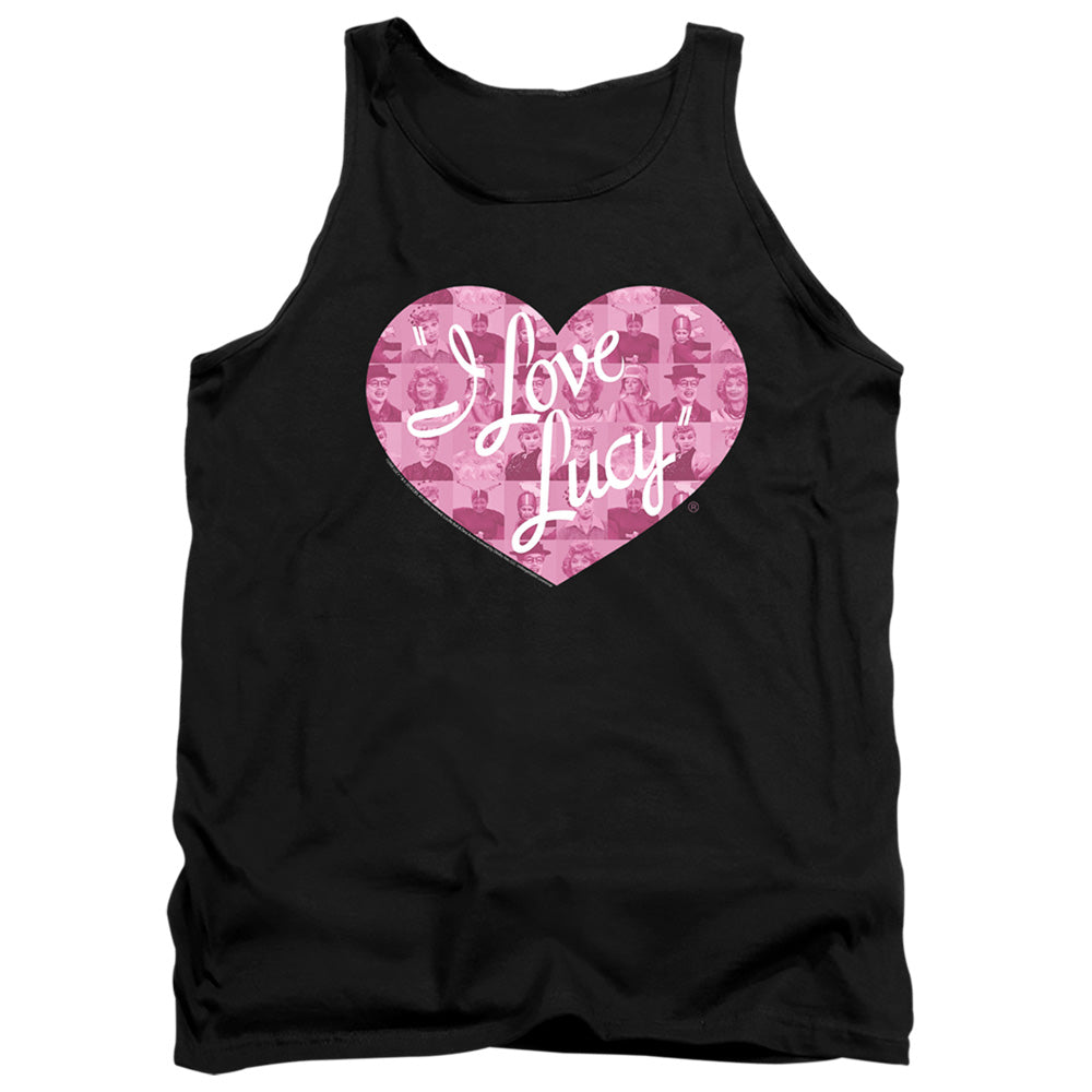 I Love Lucy Many Moods Logo Mens Tank Top Shirt Black Officially Licensed