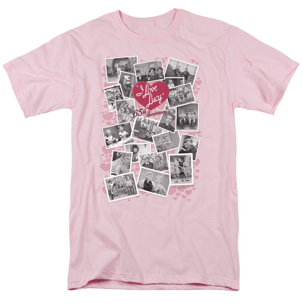 I Love Lucy 65Th Anniversary Mens T Shirt Pink Officially Licensed