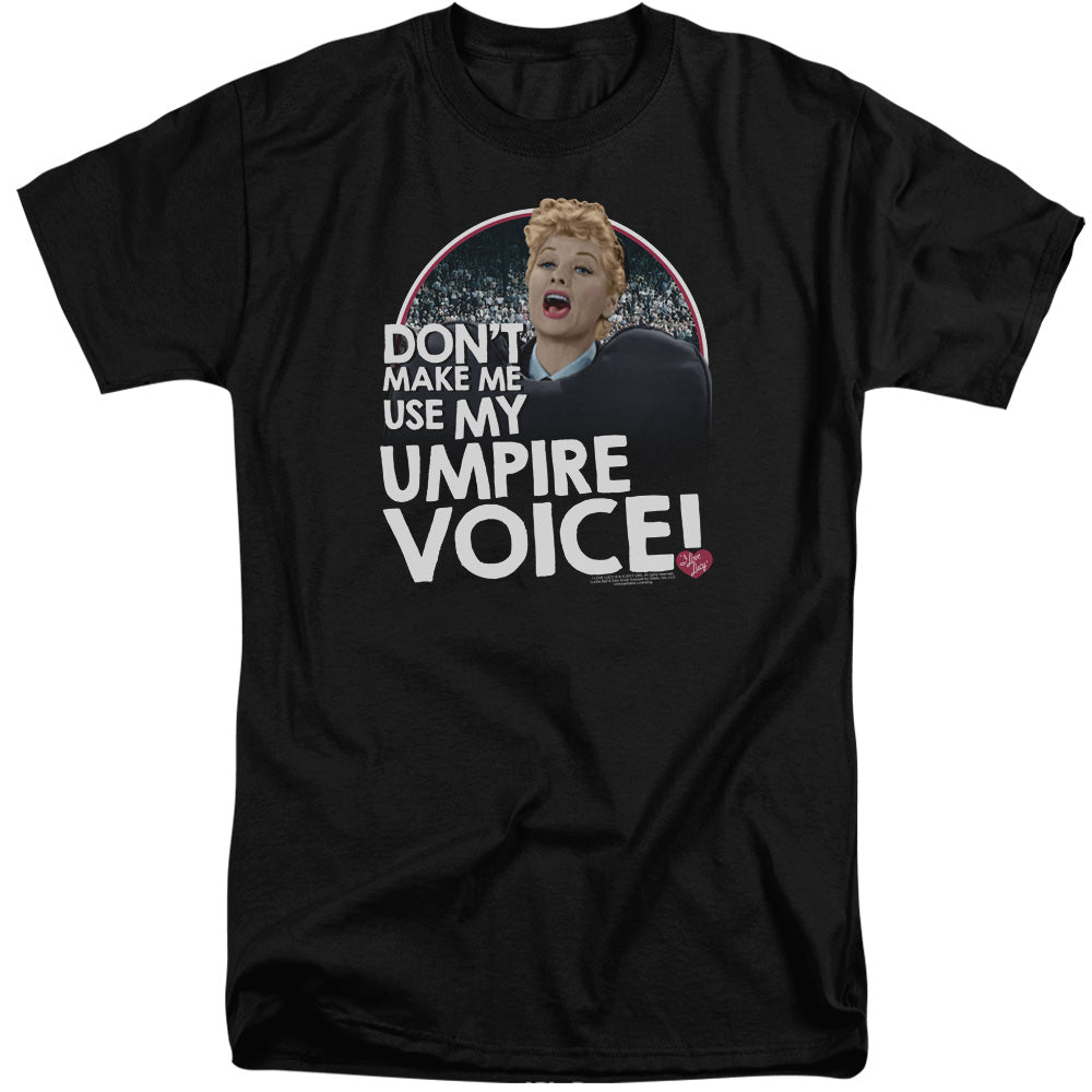 I Love Lucy Umpire Mens Tall T Shirt Black Officially Licensed