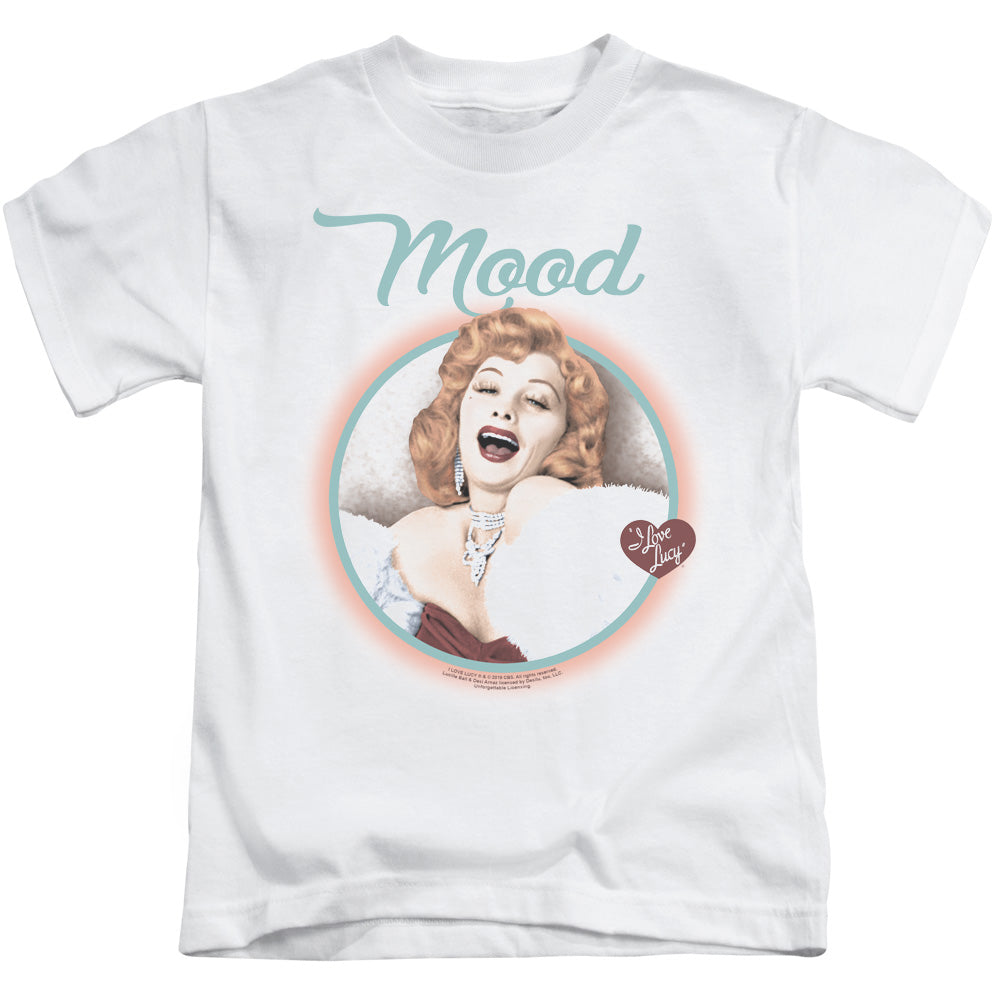 I Love Lucy Mood Juvenile Kids Youth T Shirt White Officially Licensed