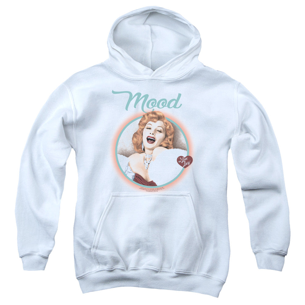 I Love Lucy Mood Kids Youth Hoodie White Officially Licensed