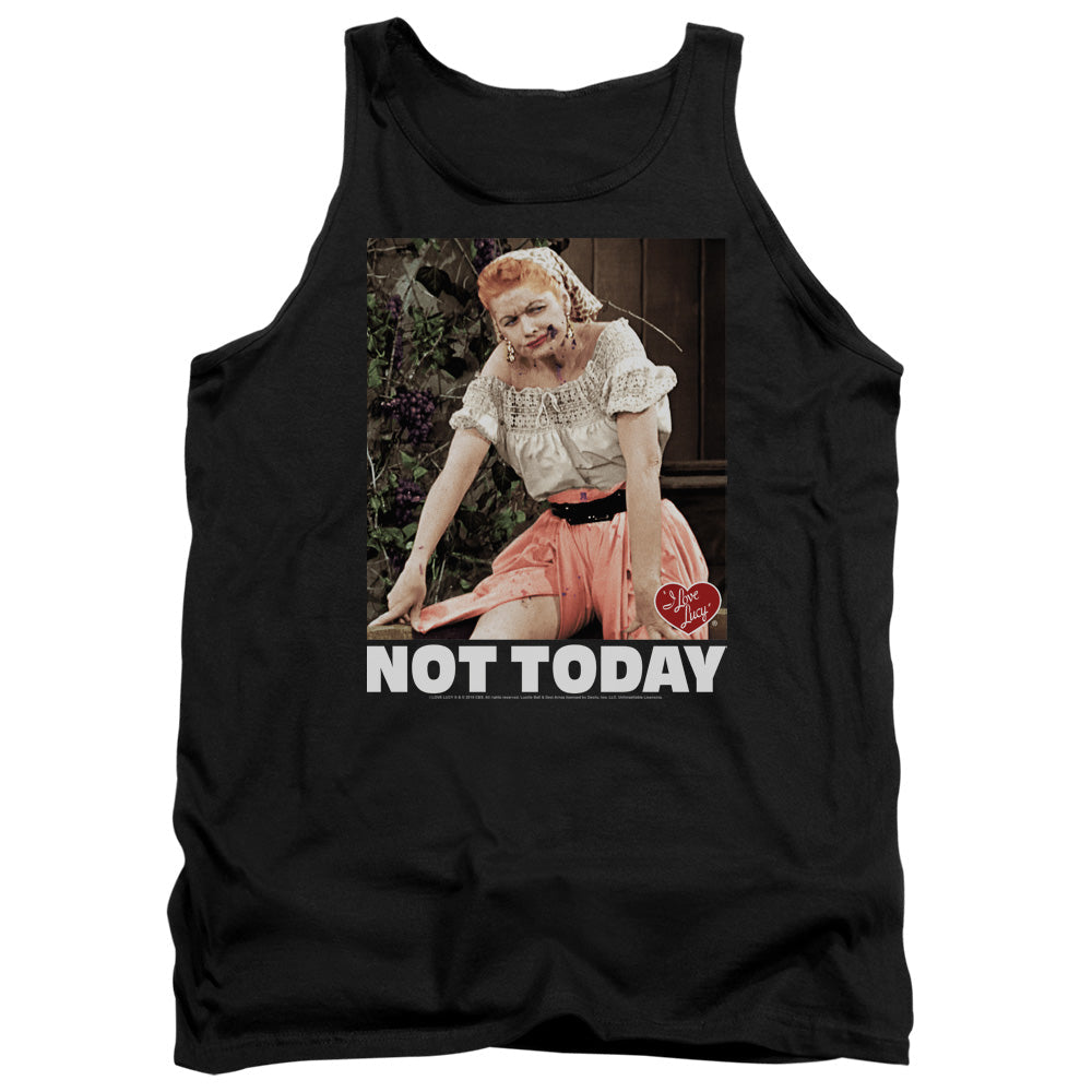 I Love Lucy Not Today Mens Tank Top Shirt Black Officially Licensed