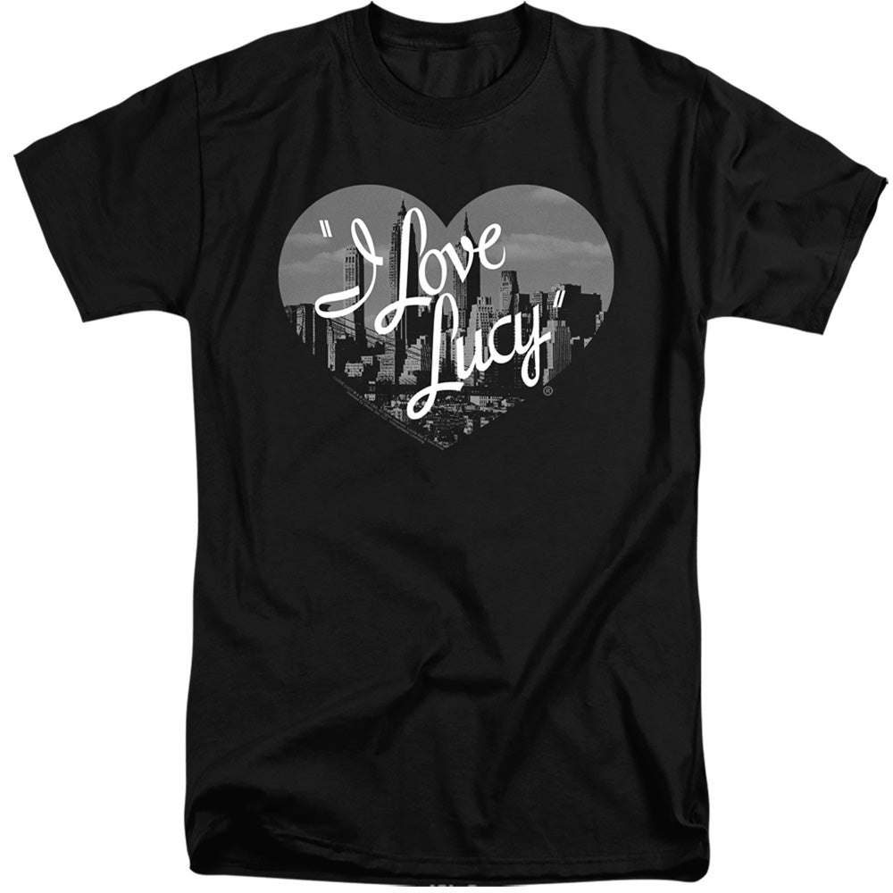I Love Lucy Nostalgic City Mens Tall T Shirt Black Officially Licensed