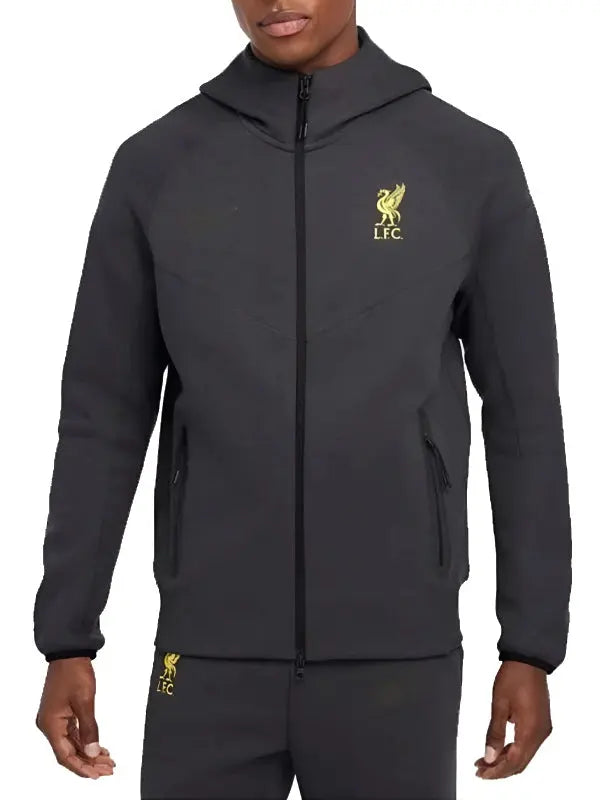 LFC 2025 Tech Fleece Dark Grey Hooded Jacket