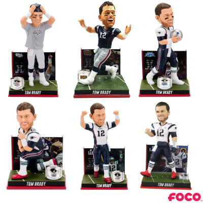 Tom Brady Super Bowl Moments Bobbleheads