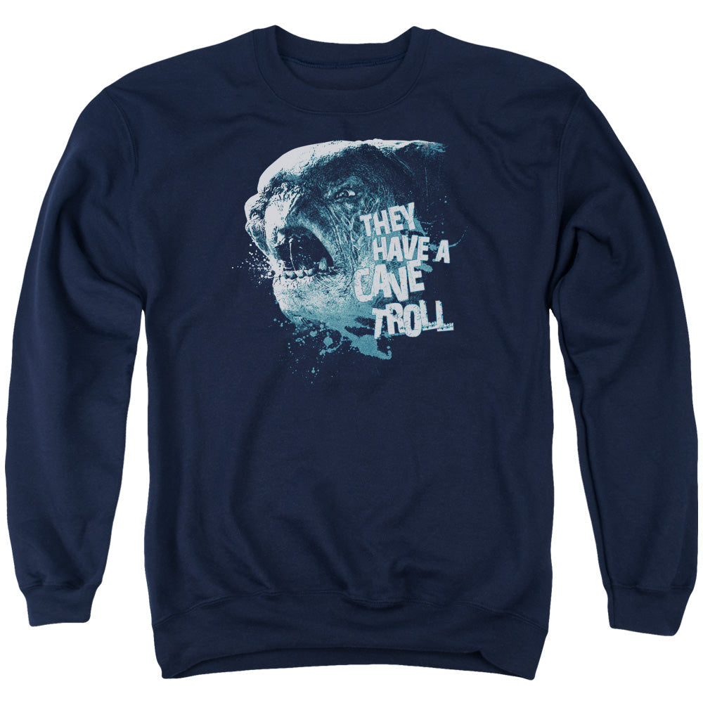 Lord Of The Rings Cave Troll Mens Crewneck Sweatshirt Navy