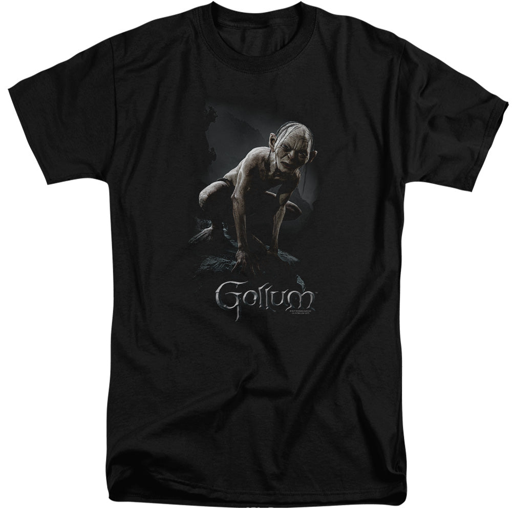 Lord of the Rings Gollum Mens Tall T Shirt Black Officially Licensed
