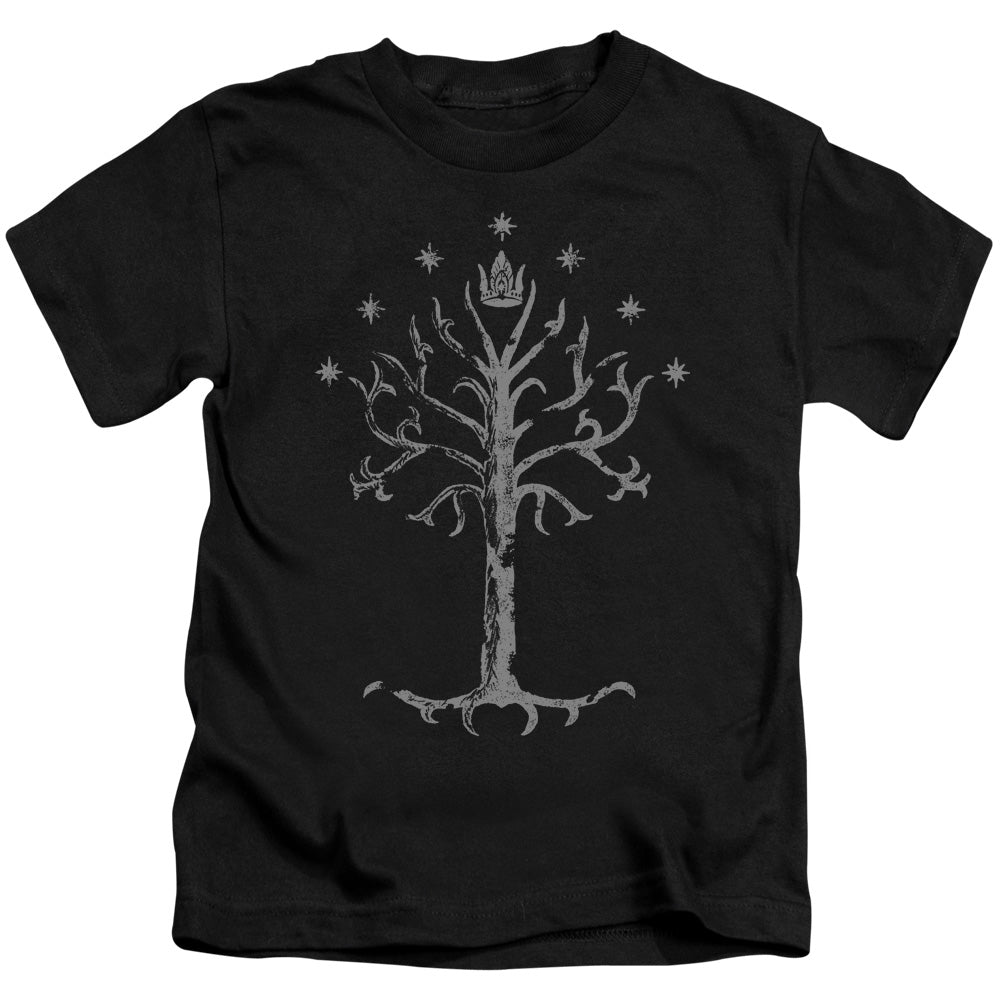 Lord of the Rings Tree of Gondor Juvenile Kids Youth T Shirt Black