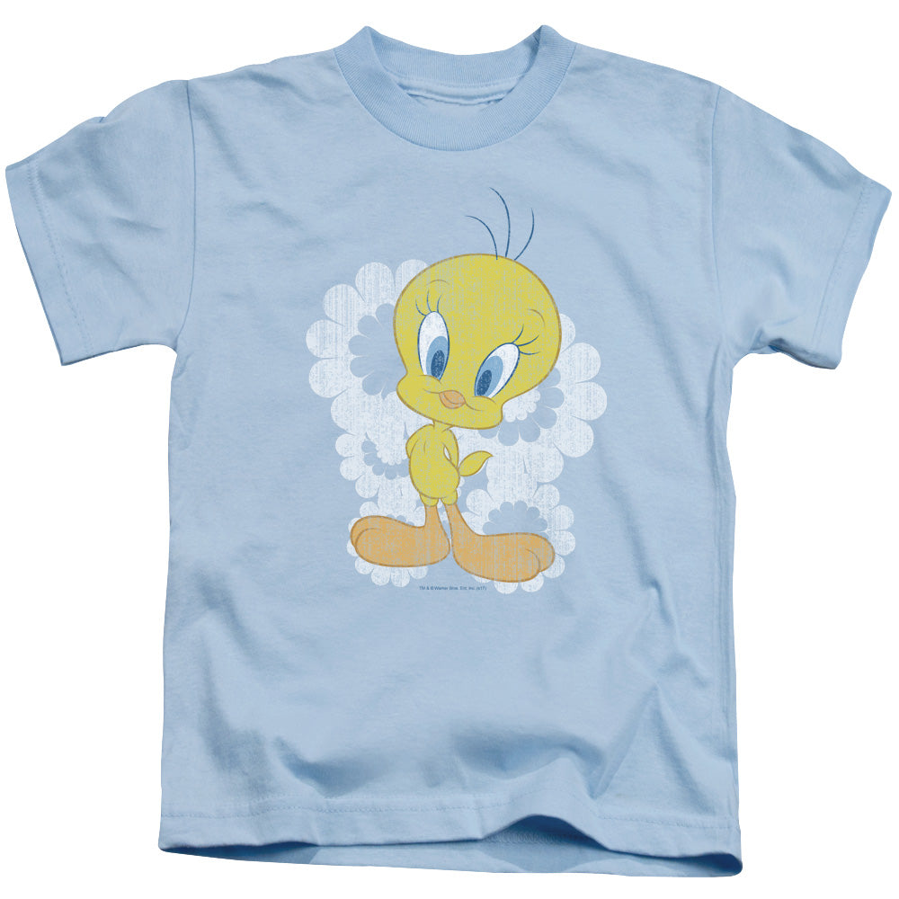 Looney Tunes Retro Tweety Juvenile Kids Youth T Shirt Light Blue Officially Licensed