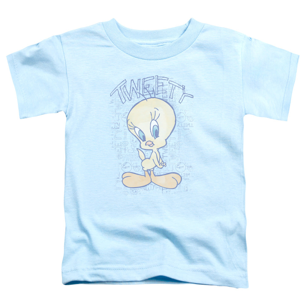 Looney Tunes Tweety Fade Toddler Kids Youth T Shirt Light Blue Officially Licensed