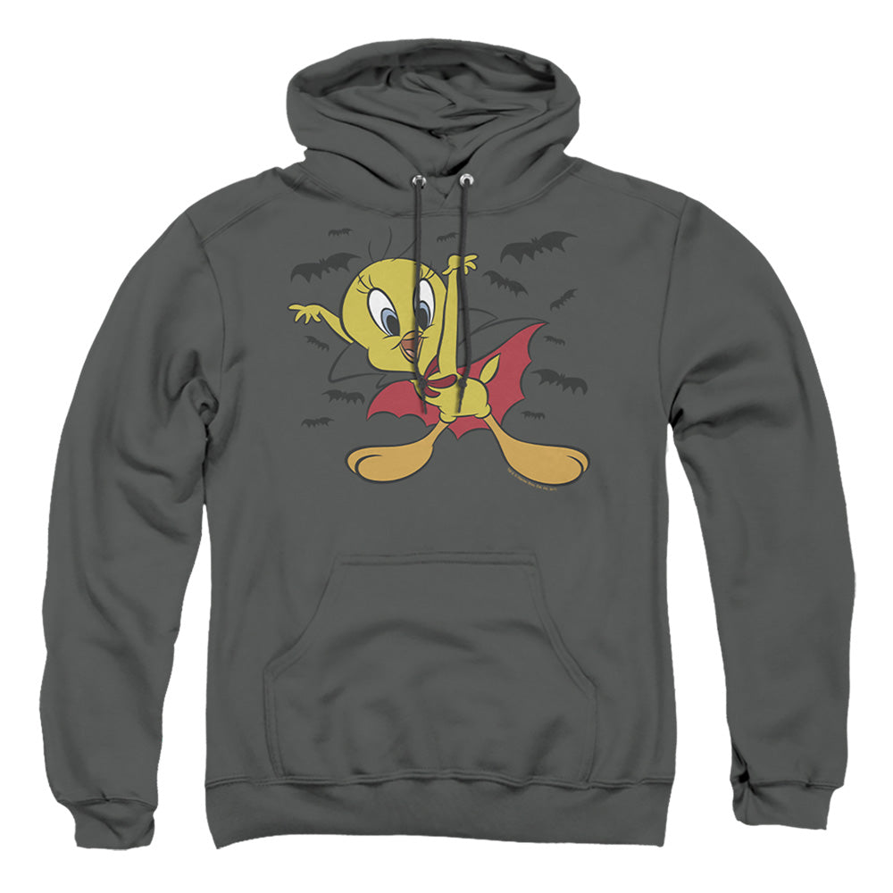 Looney Tunes Vampire Tweety Mens Hoodie Charcoal Officially Licensed