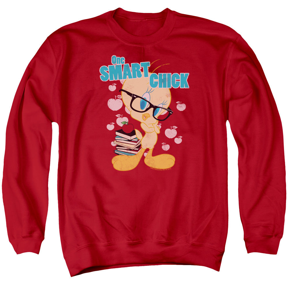 Looney Tunes One Art Chick Mens Crewneck Sweatshirt Red Officially Licensed