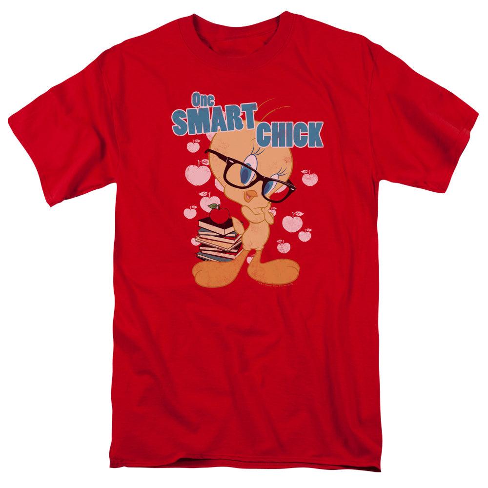 Looney Tunes One Smart Chick Mens T Shirt Red Officially Licensed