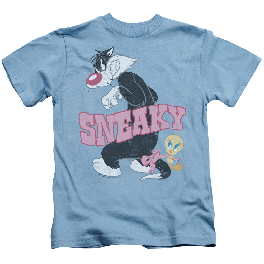 Looney Tunes Sneaky Juvenile Kids Youth T Shirt Carolina Blue Officially Licensed