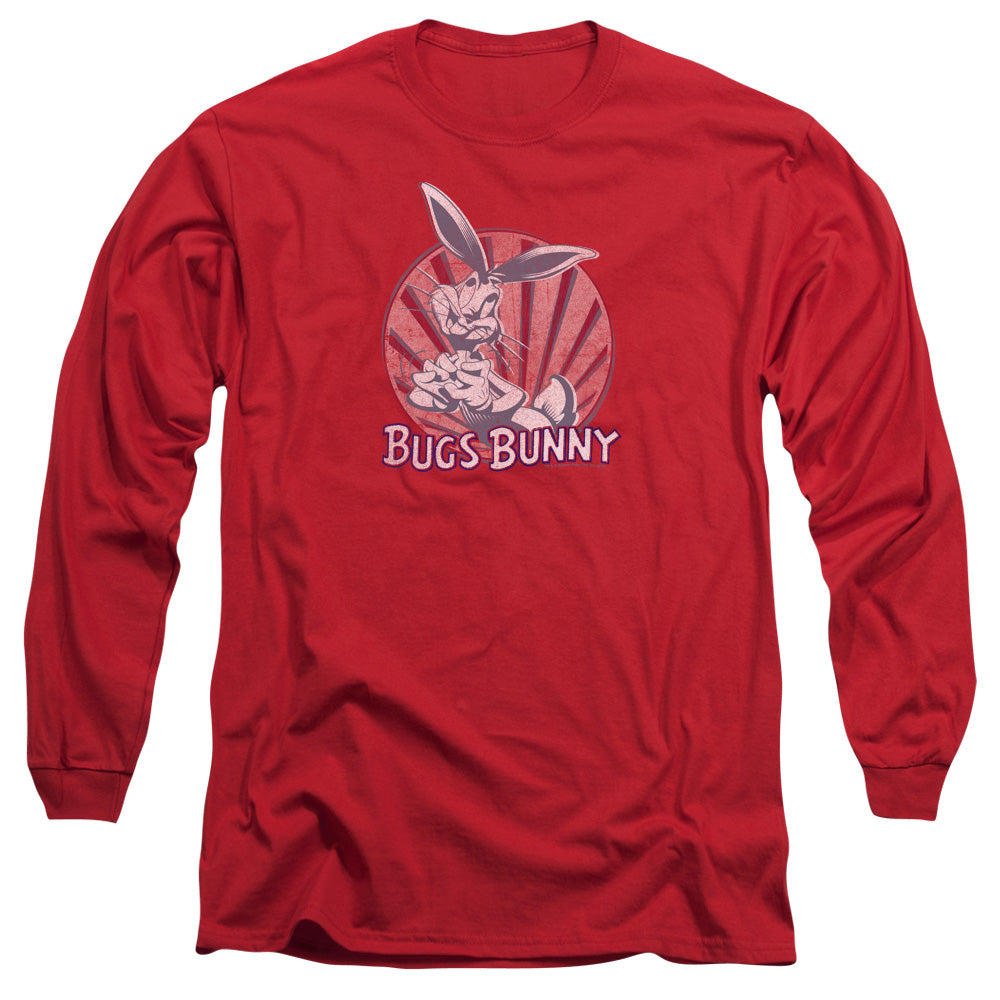 Looney Tunes Wishful Thinking Mens Long Sleeve Shirt Red Officially Licensed Officially Licensed