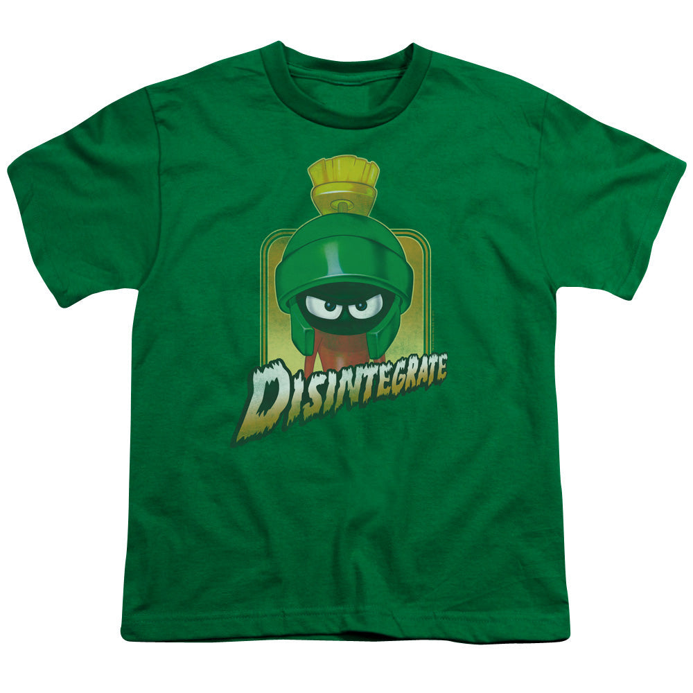 Looney Tunes Disintegrate Kids Youth T Shirt Kelly Green Officially Licensed