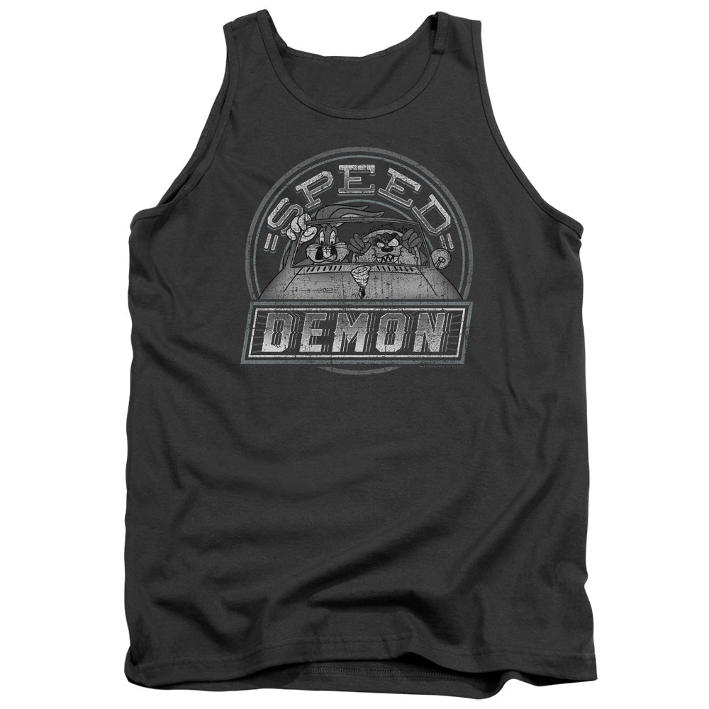 Looney Tunes Speed Demon Mens Tank Top Shirt Charcoal Officially Licensed