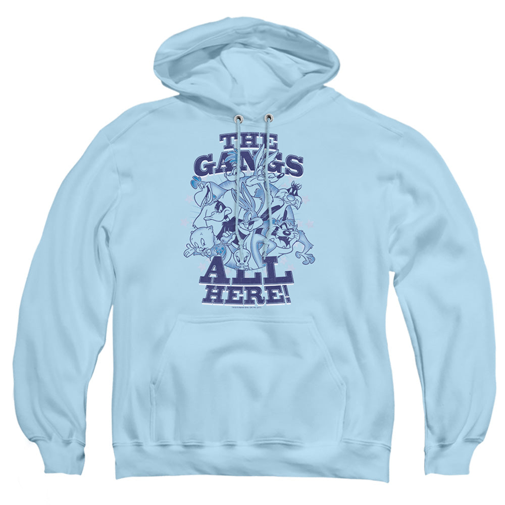 Looney Tunes Blue Gang Mens Hoodie Light Blue Officially Licensed