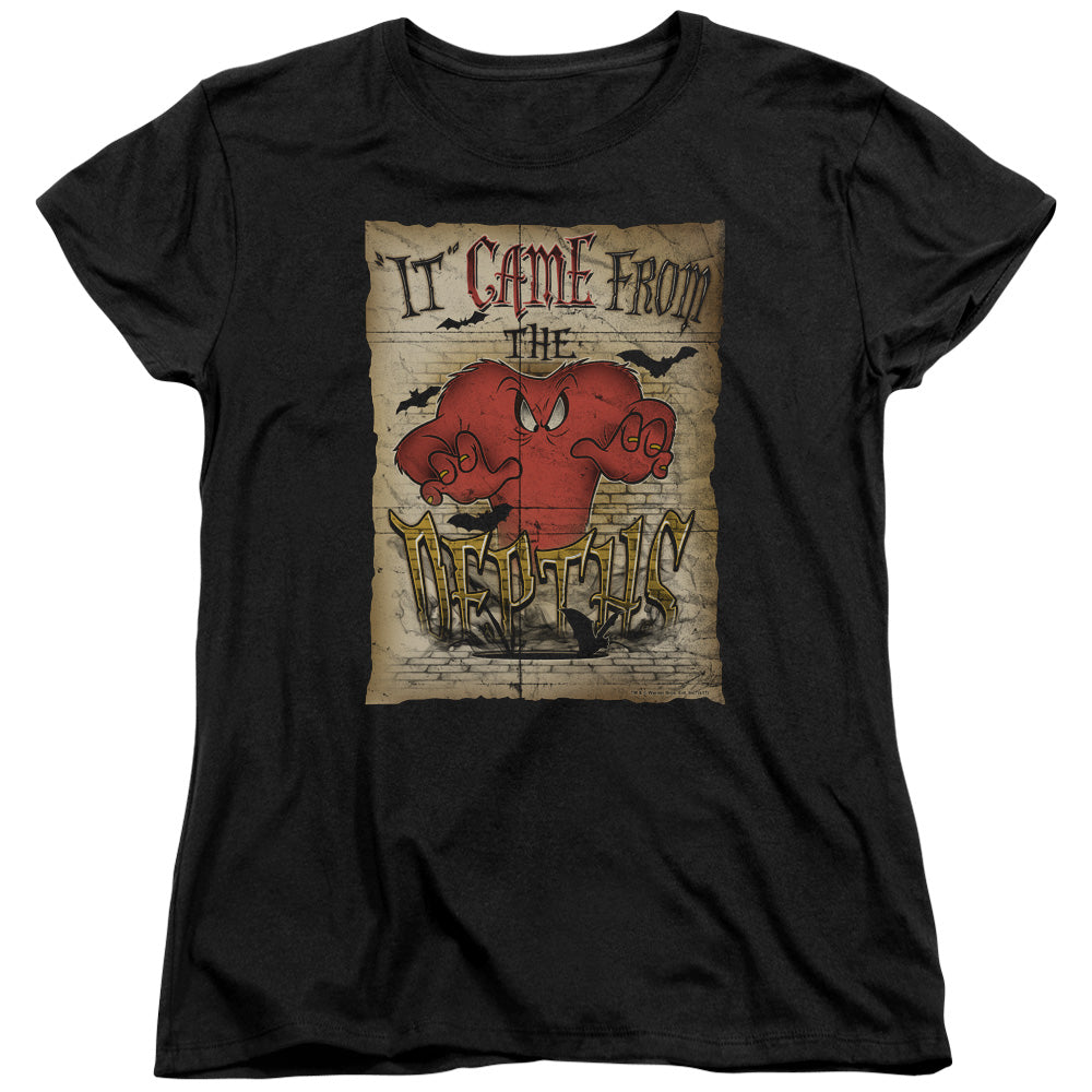 Looney Tunes the Depths Womens T Shirt Black Officially Licensed