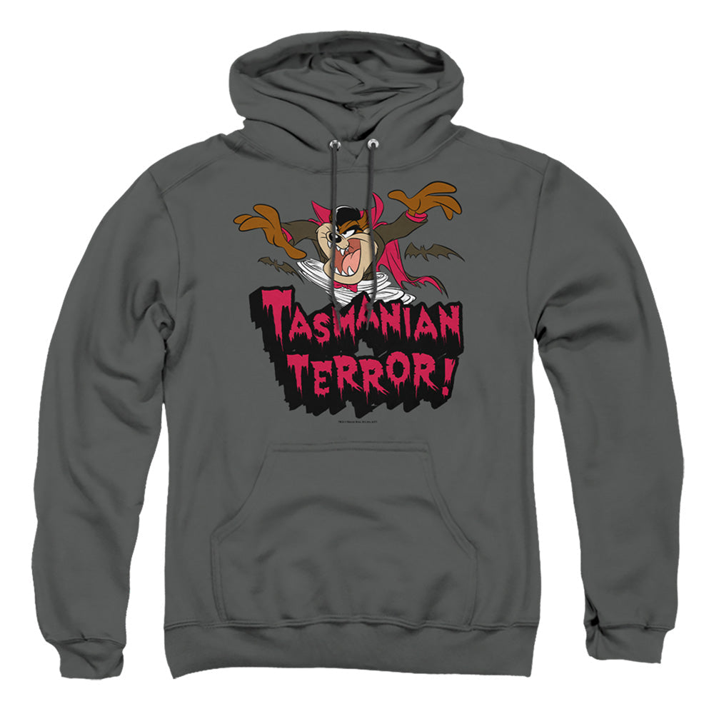 Looney Tunes Taz Terror Mens Hoodie Charcoal Officially Licensed
