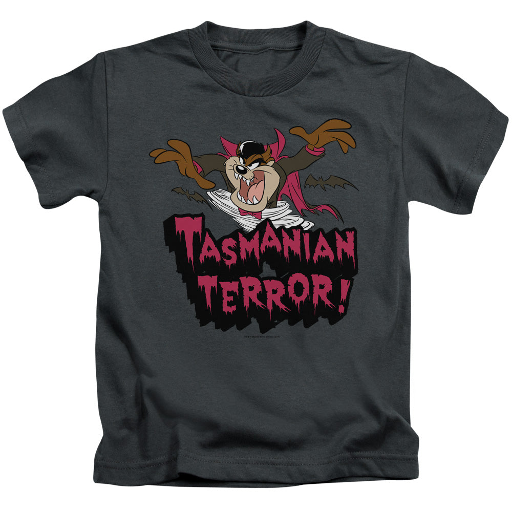 Looney Tunes Taz Terror Juvenile Kids Youth T Shirt Charcoal Officially Licensed