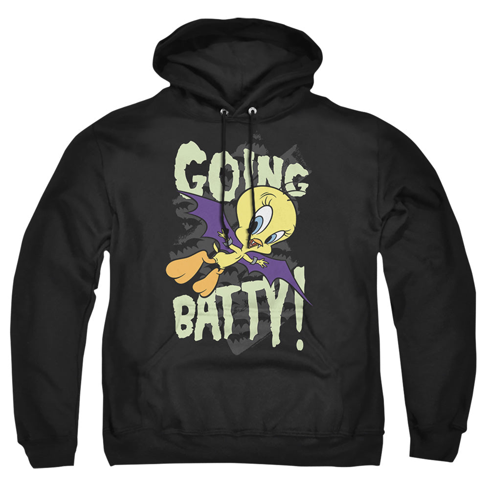 Looney Tunes Going Batty Mens Hoodie Black Officially Licensed