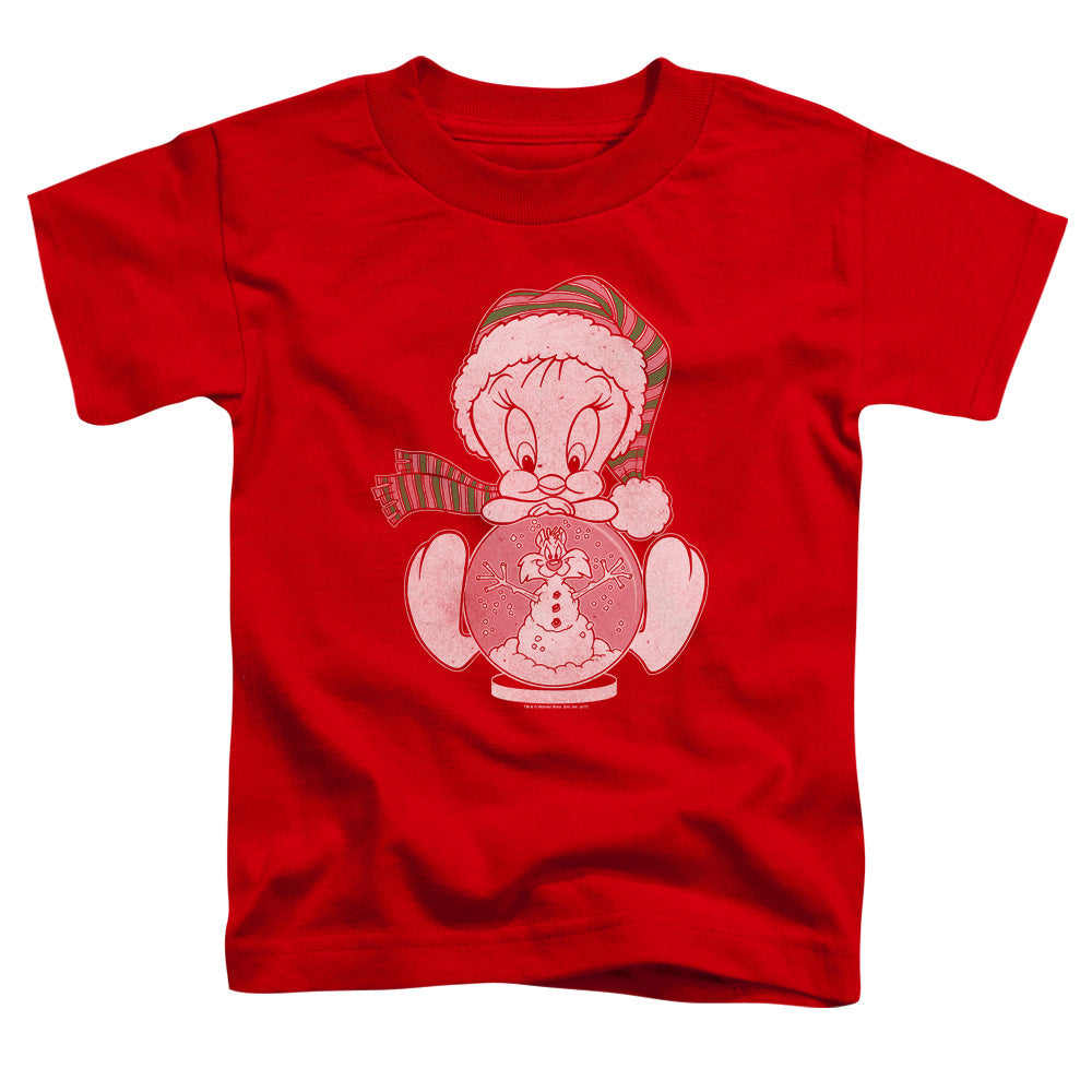 Looney Tunes Tweey Globe Toddler Kids Youth T Shirt Red Officially Licensed