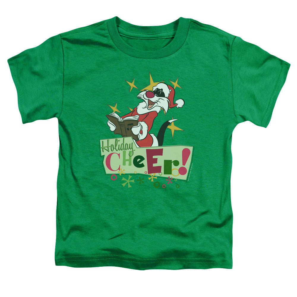 Looney Tunes Cheer Sylvester Toddler Kids Youth T Shirt Kelly Green Officially Licensed