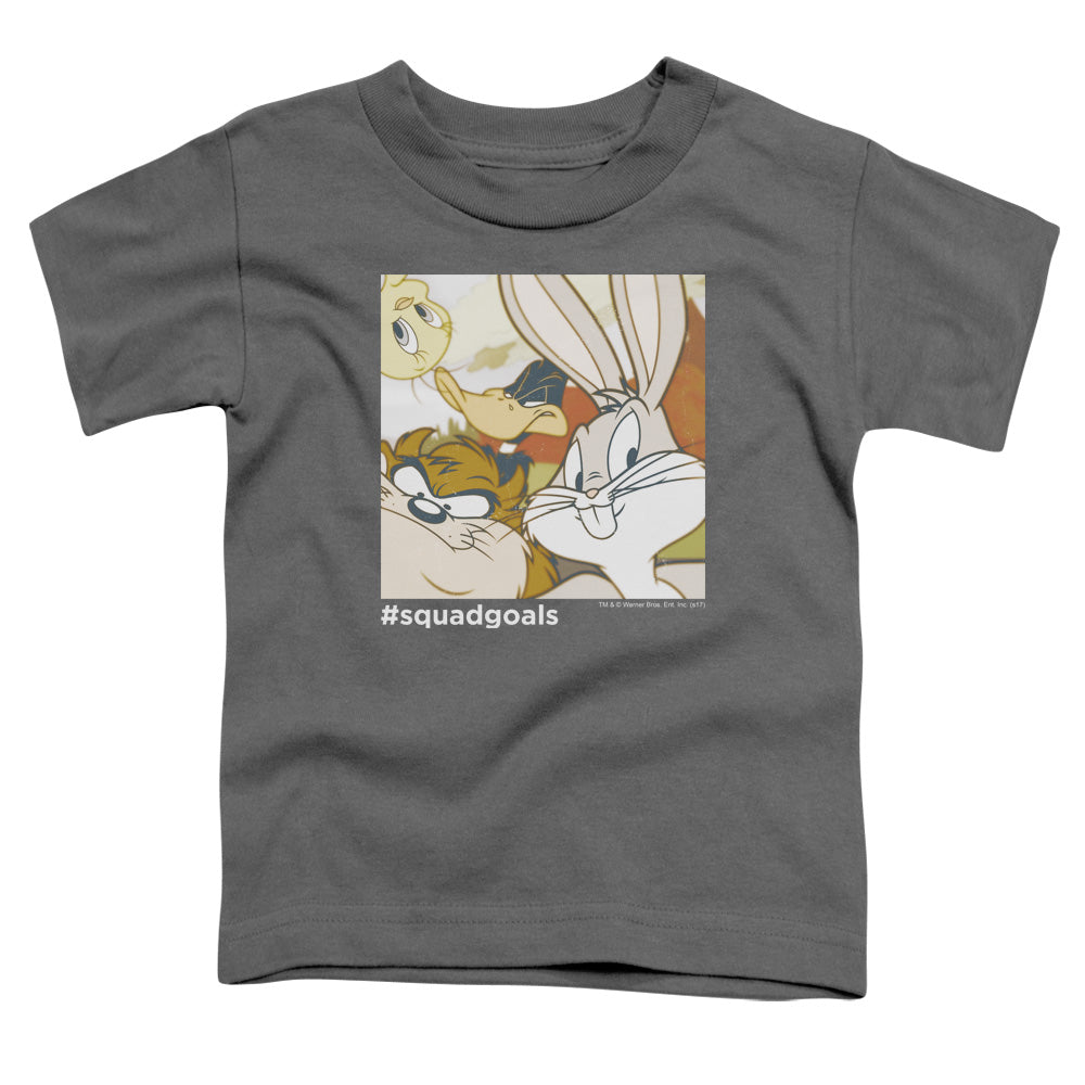 Looney Tunes Squad Goals Toddler Kids Youth T Shirt Charcoal Officially Licensed
