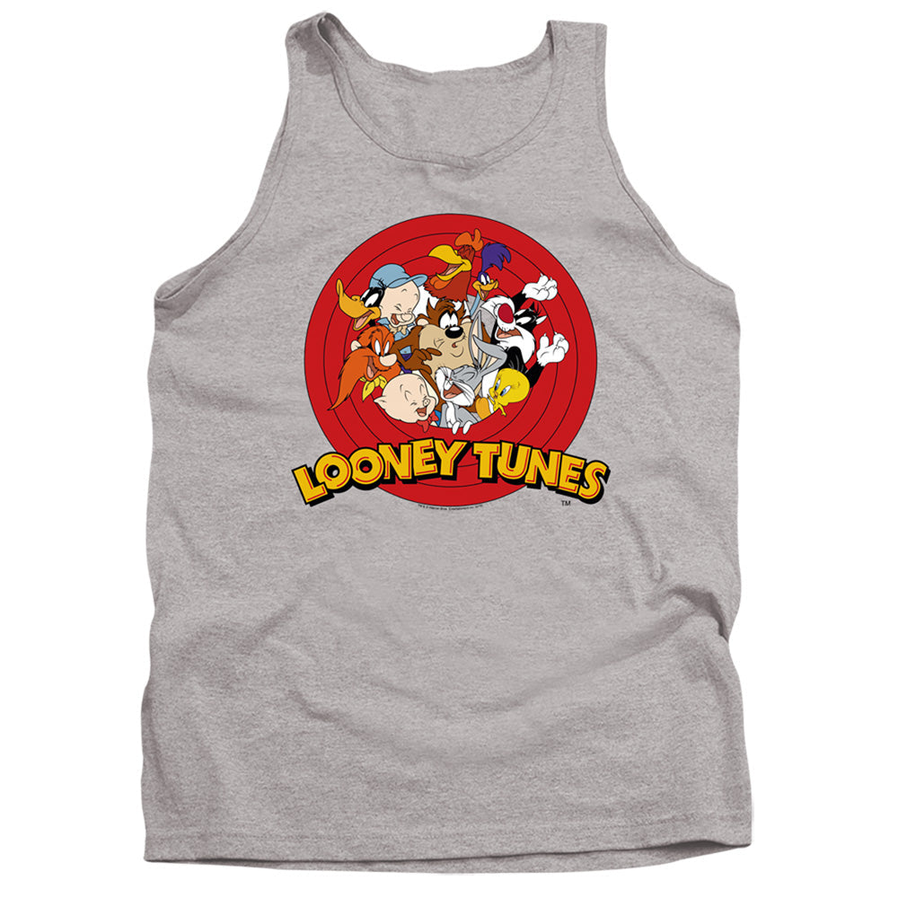 Looney Tunes Group Mens Tank Top Shirt Athletic Heather Officially Licensed