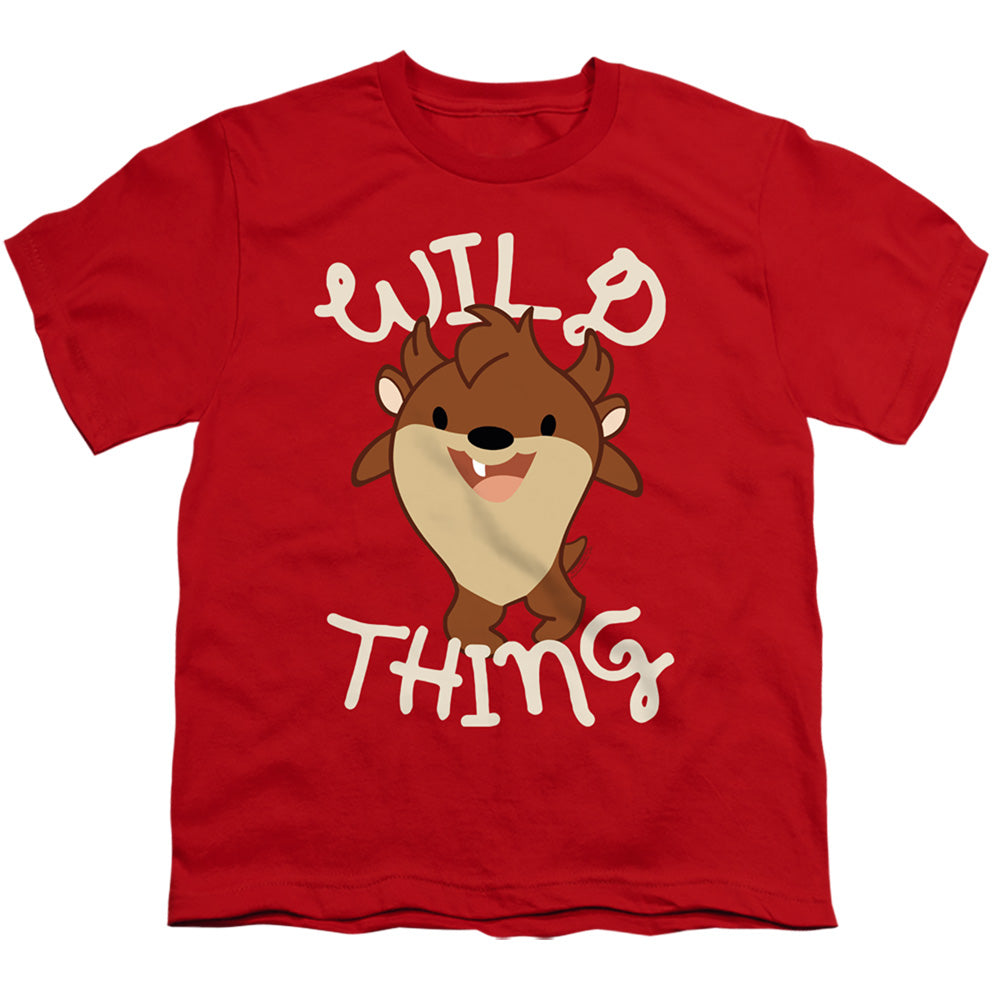Looney Tunes Wild Thing Kid Kids Youth T Shirt Red Officially Licensed