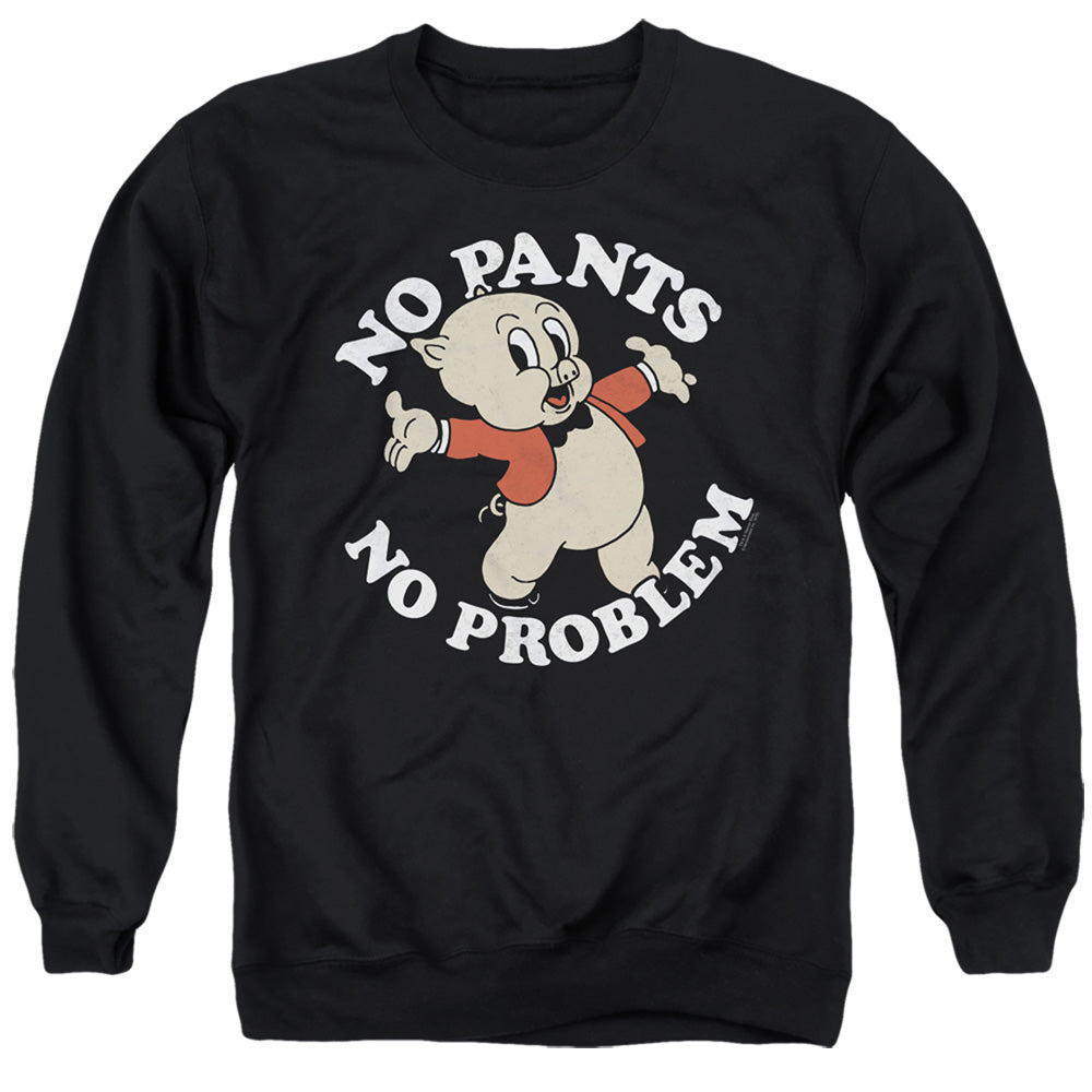 Looney Tunes No Pants Mens Crewneck Sweatshirt Black Officially Licensed