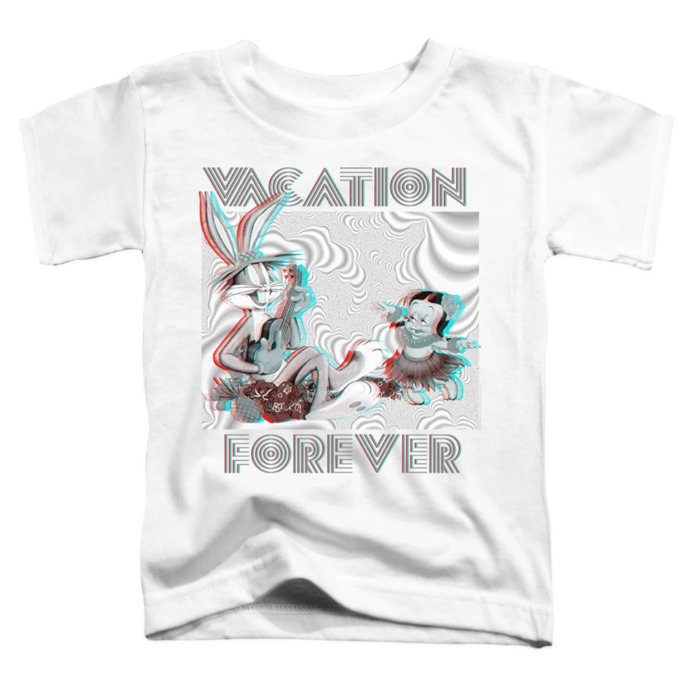 Looney Tunes Vacation Forever Toddler Kids Youth T Shirt White Officially Licensed
