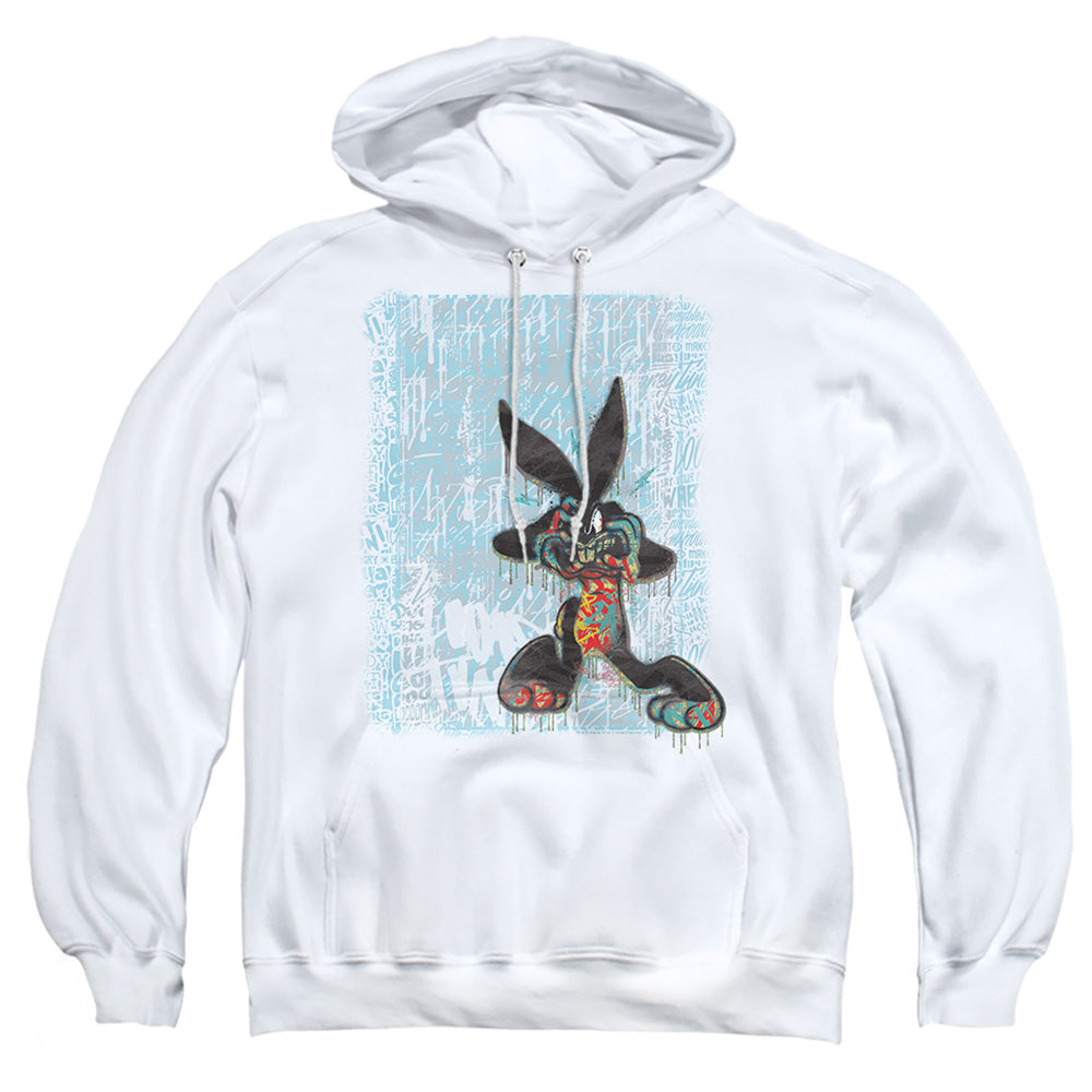 Looney Tunes Graffiti Rabbit Mens Hoodie White Officially Licensed
