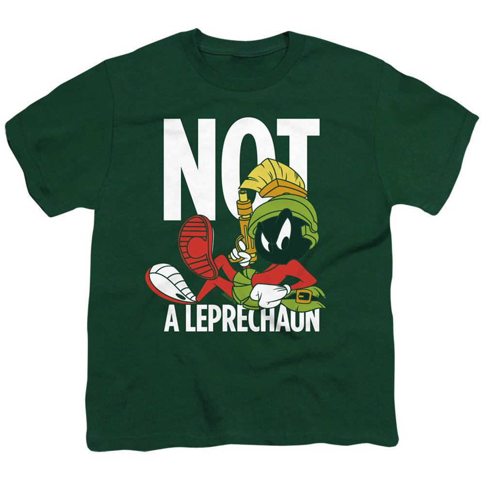 Looney Tunes Not a Leprechaun Kids Youth T Shirt Hunter Green Officially Licensed