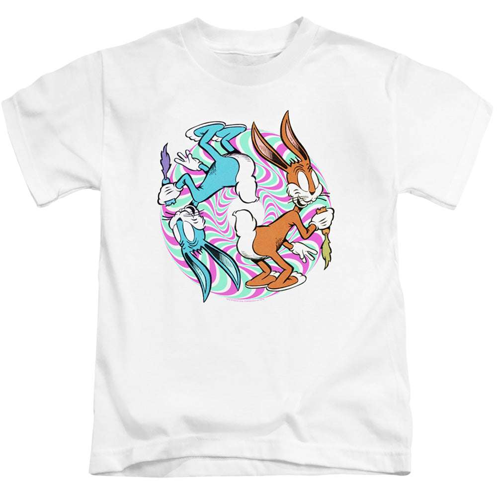 Looney Tunes Wacky Wabbit Juvenile Kids Youth T Shirt White Officially Licensed