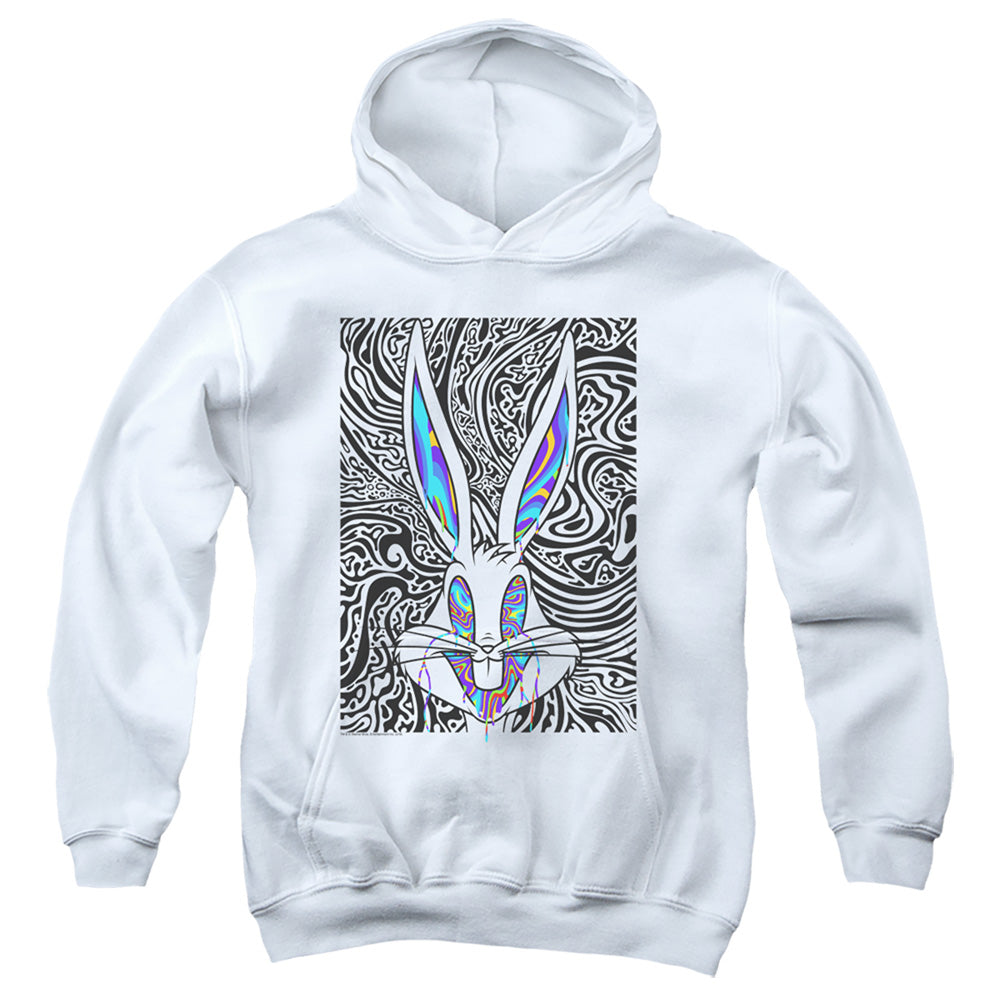 Looney Tunes Wild Bugs Kids Youth Hoodie White Officially Licensed
