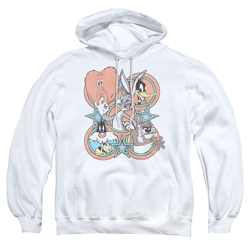 Looney Tunes Screen Stars Mens Hoodie White Officially Licensed