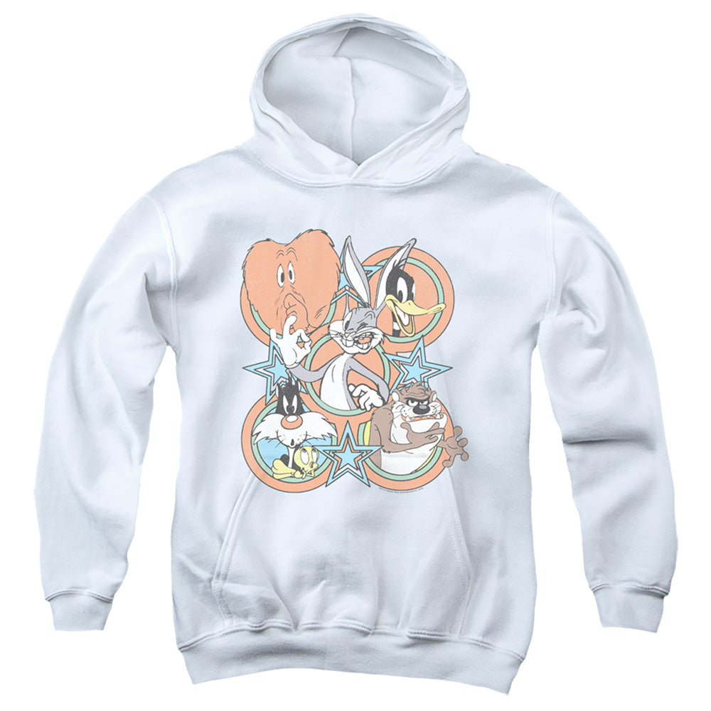 Looney Tunes Screen Stars Kids Youth Hoodie White Officially Licensed
