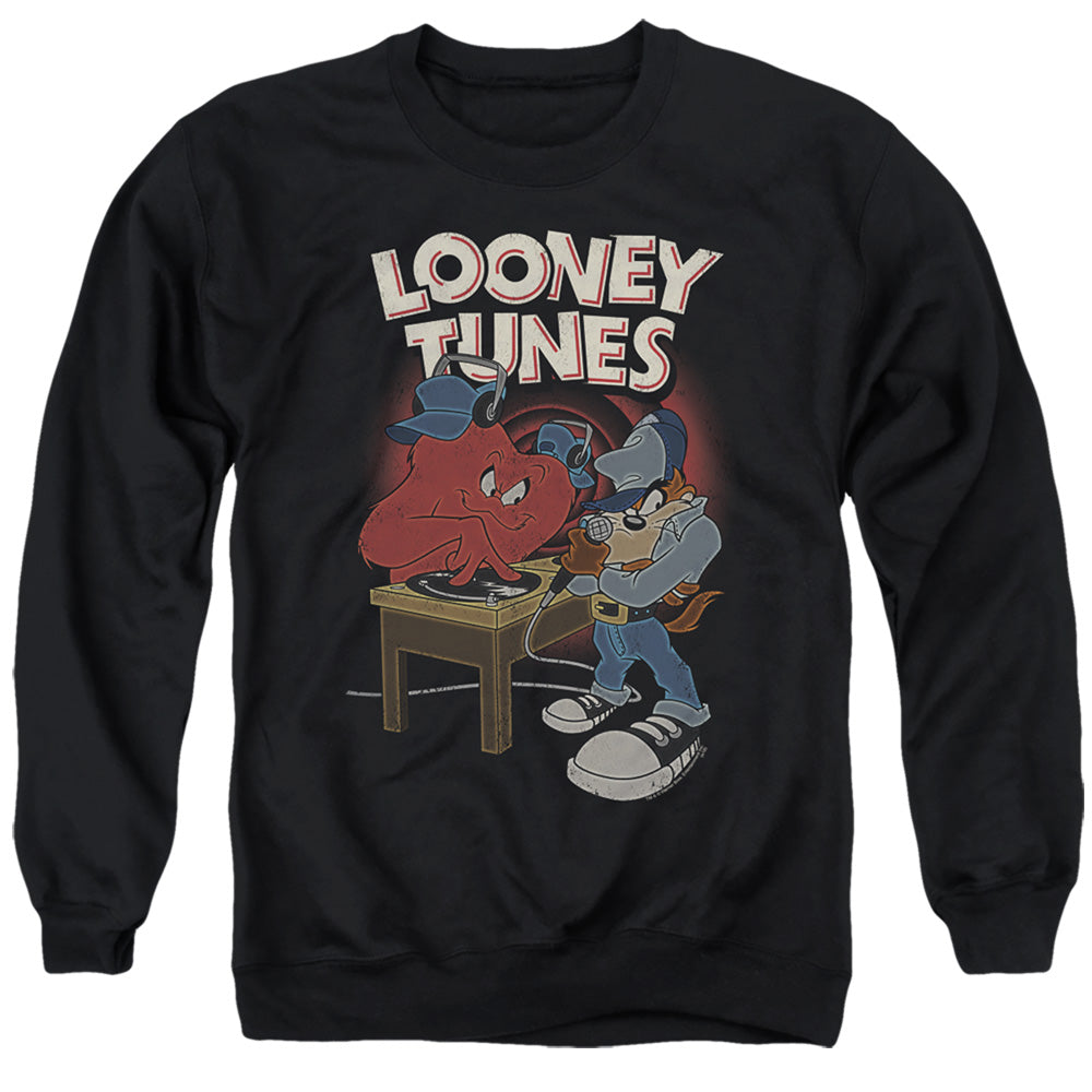 Looney Tunes Dj Looney Tunes Mens Crewneck Sweatshirt Black Officially Licensed