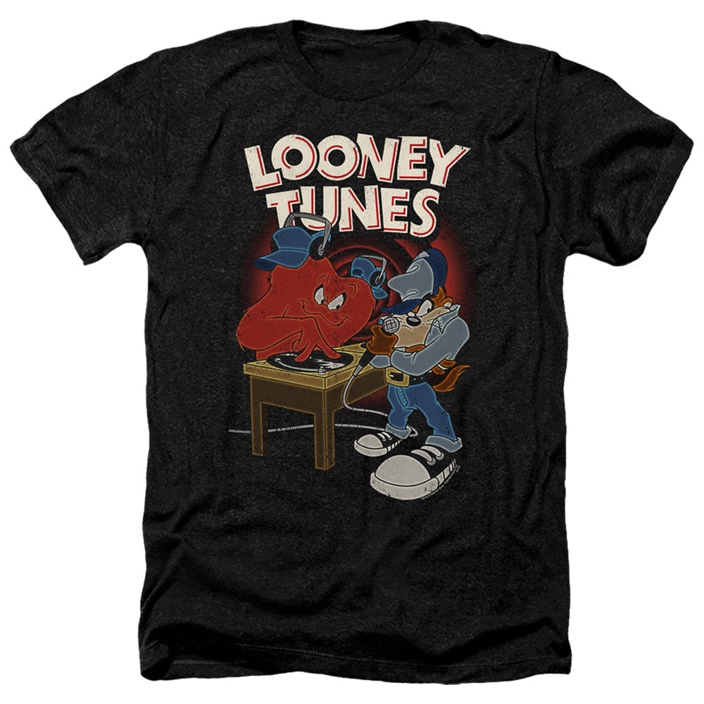 Looney Tunes Dj Looney Tunes Heather Mens T Shirt Black Officially Licensed