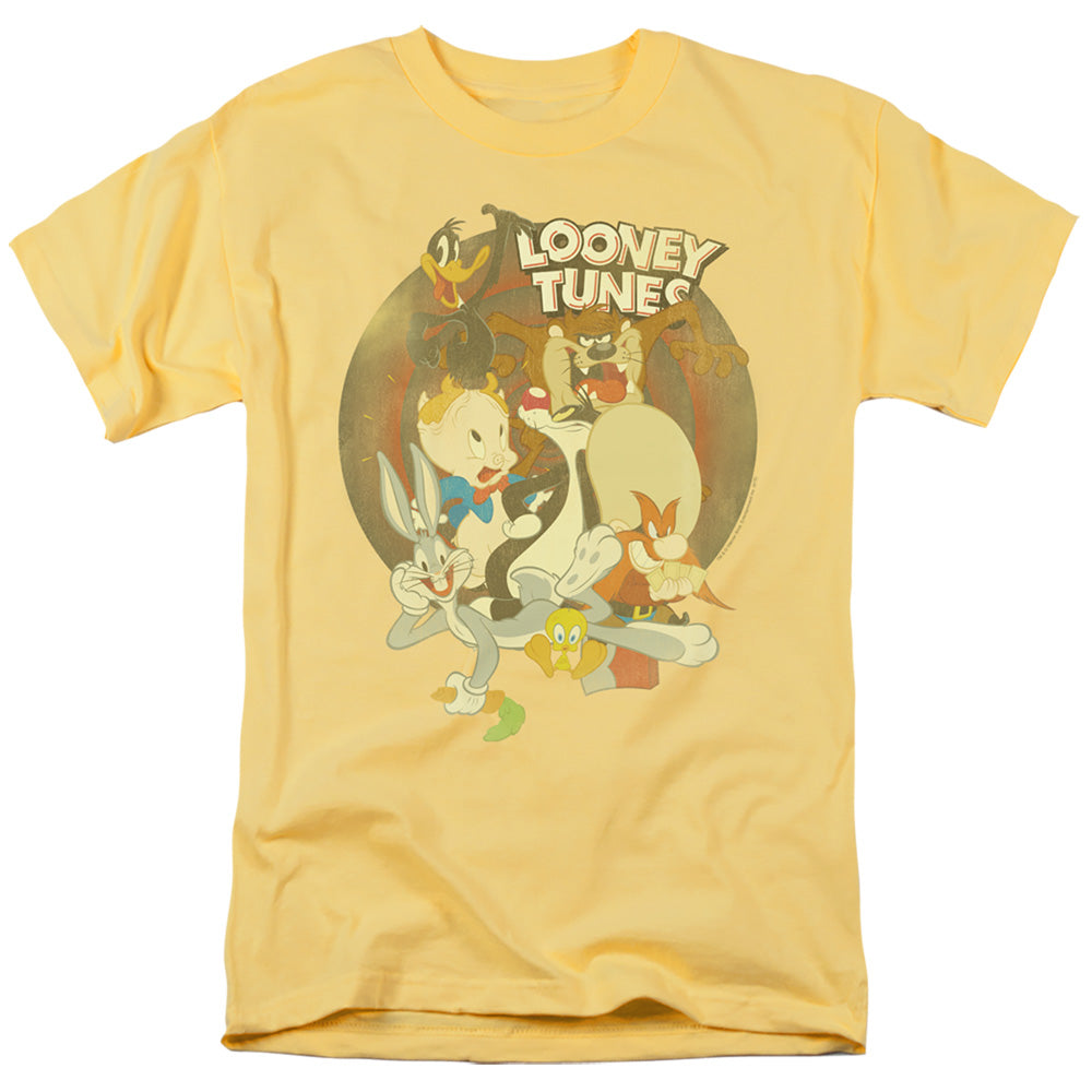 Looney Tunes Gangs All Here Mens T Shirt Banana Officially Licensed