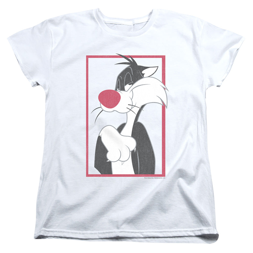 Looney Tunes Sylvester Womens T Shirt White Officially Licensed