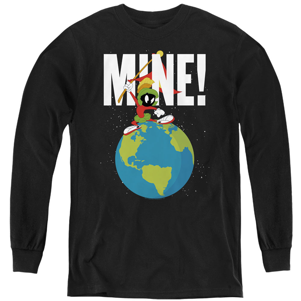 Looney Tunes Mine Long Sleeve Kids Youth T Shirt Black Officially Licensed