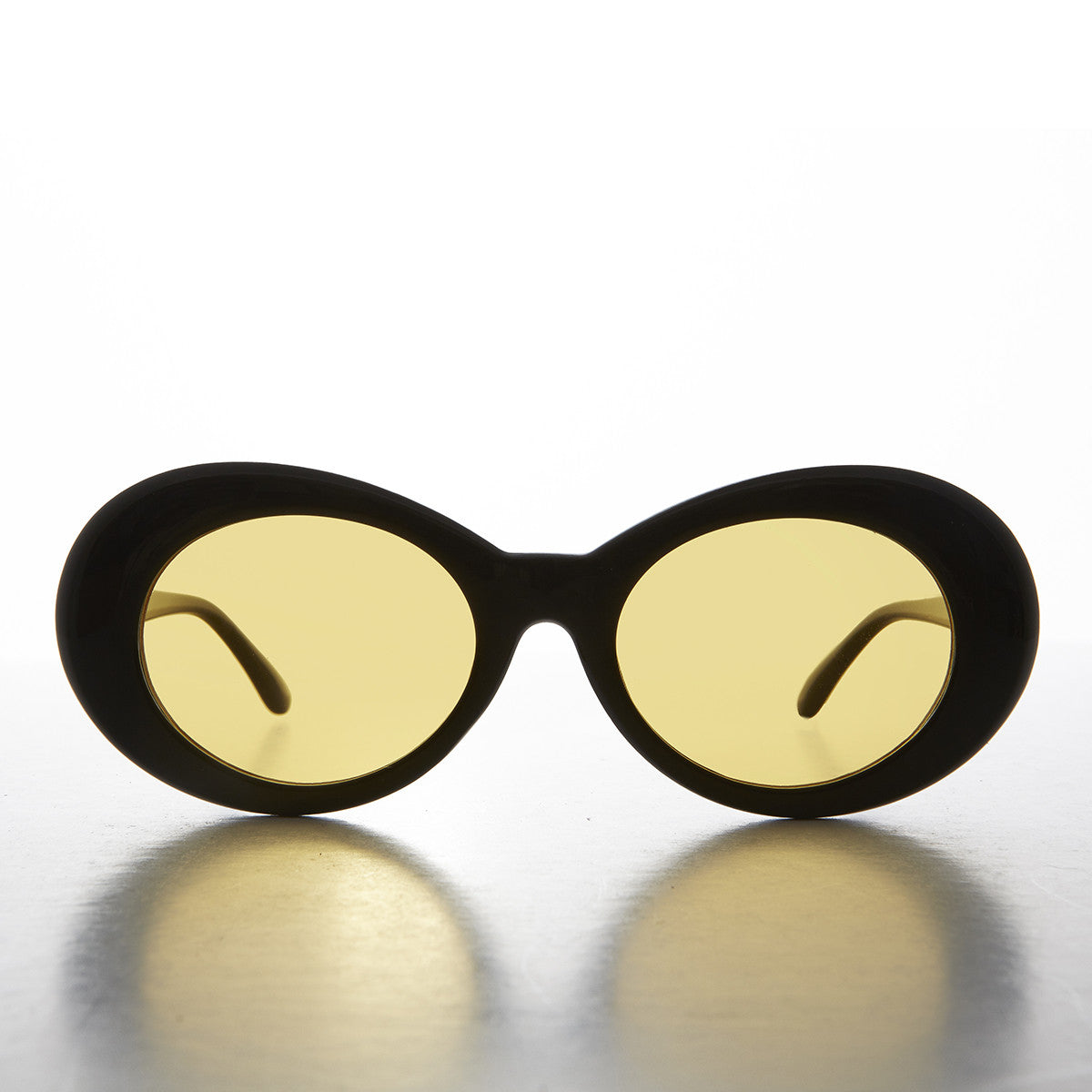 Colored Lens Oval Cat Eye Clout Sunglass - Lulu 4