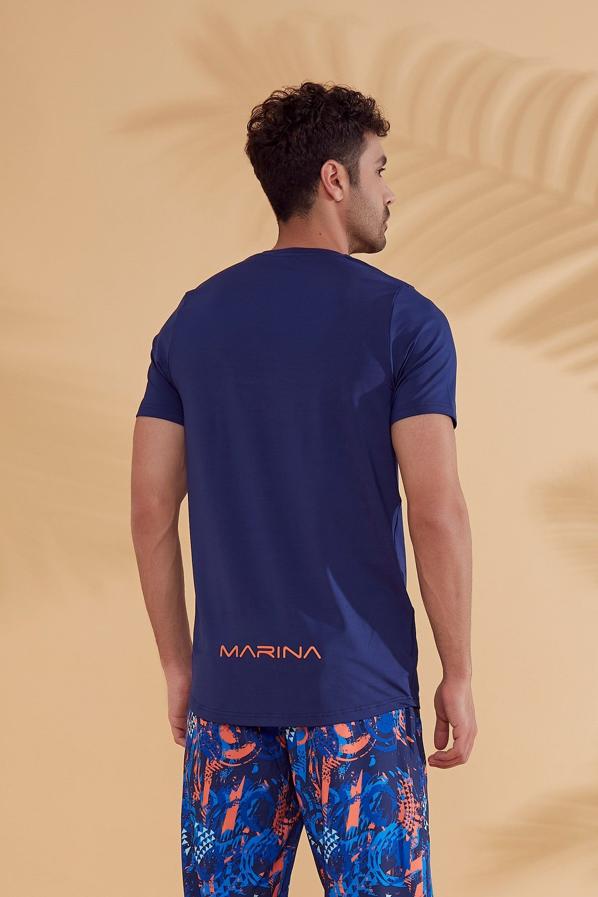 Lycra Navy Men's Swim Shirts T2344